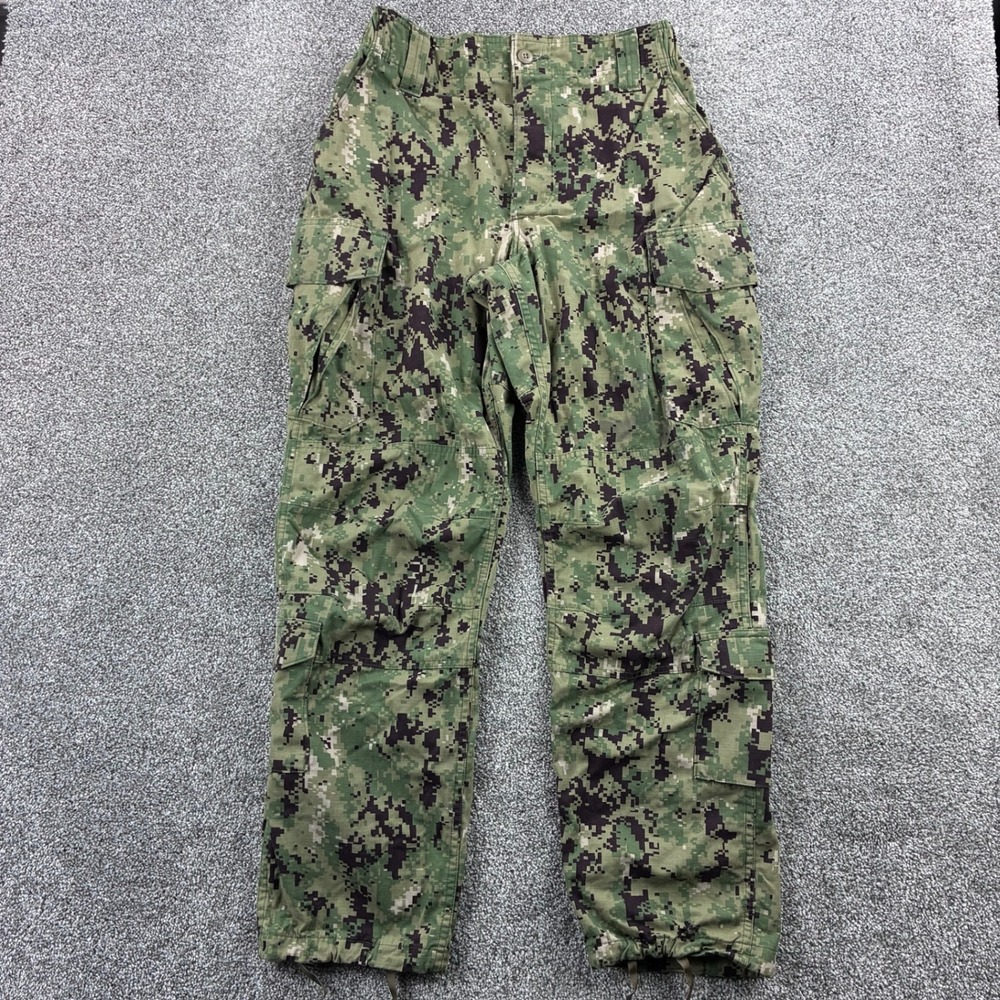 US Navy Pants Medium Regular Working Uniform Type III NWU Seals Camo Marines VGC